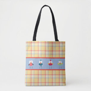 Little Birdies Custom All-Over-Print Canvas tas