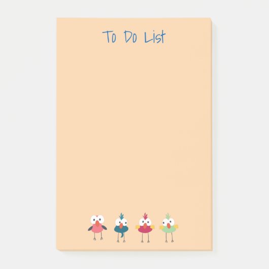 Little Birdies Post-it® notes 4 x 6 (Voorkant)