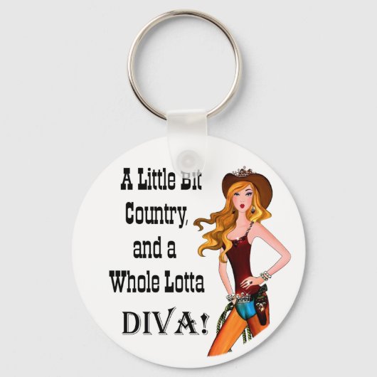 Little Bit Country en een Whole Lotta DIVA! Sleutelhanger (Voorkant)