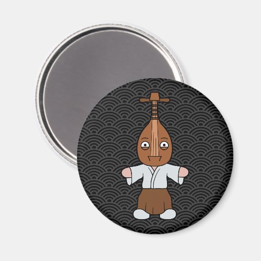 Little Biwa-bokuboku Yokai Magneet (Voorkant / Achterkant)
