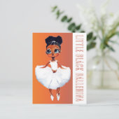 Little Black Ballerina Briefkaart (Staand voorkant)