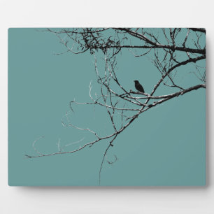 Little Black Bird Plaque Fotoplaat