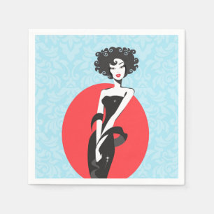 Little Black Dress Stunner Cocktail servetten