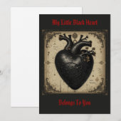 'Little Black Heart' - Briefkaart (Voorkant / Achterkant)