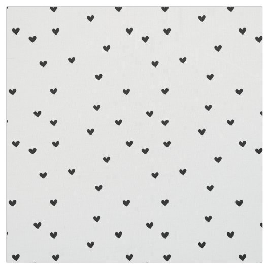 Little Black Hearts Stof (Swatch)