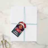 Little Black met Santa Hat aan Cadeaulabel (Met Touw)