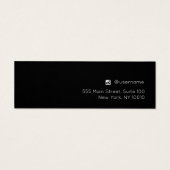 Little Black Stud Earling Jewelry Display Kaart (Achterkant)