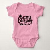 Little Blessing Roze Korte Mouw Baby Bodysuit (Voorkant)