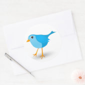 Little Blue Bird Leuke Ronde Stickers (Envelop)