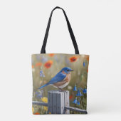 Little Blue Bird Tas (Achterkant)