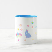 Little Blue Bunny Rabbit Kids Easter Mug Mok (Midden)
