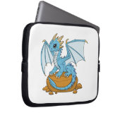 Little Blue Dragon Laptop Sleeve (Voorkant Rechts)