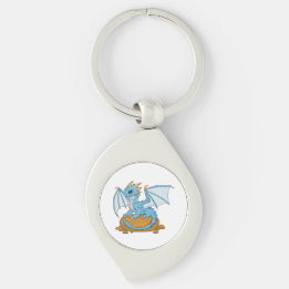 Little Blue Dragon Sleutelhanger