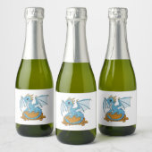 Little Blue Dragon Sparkling Wijnetiket (Flessen)