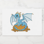 Little Blue Dragon Sparkling Wijnetiket (Enkel label)