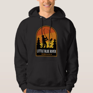 Little Blue Rivier Nebraska Vissen Hoodie