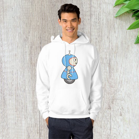 Little Blue Robot Mannen Hoodie