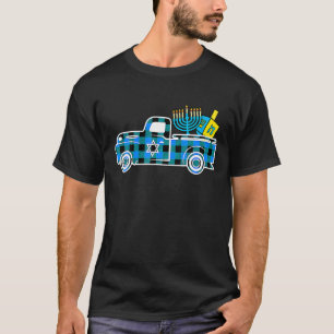 Little Blue Truck Buffalo Pset Hanukkah Menorah D T-shirt