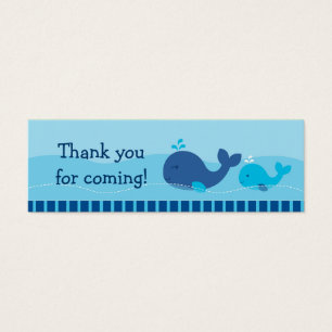 Little Blue Whale Goodie Bag Tags Cadeau Tags