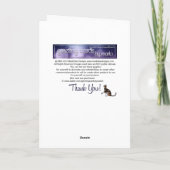 Little Blue Wing Fairy Bonne carte d'anniversaire  (Dos)