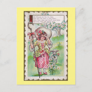 Little Bo-Peep en One Sheep Briefkaart