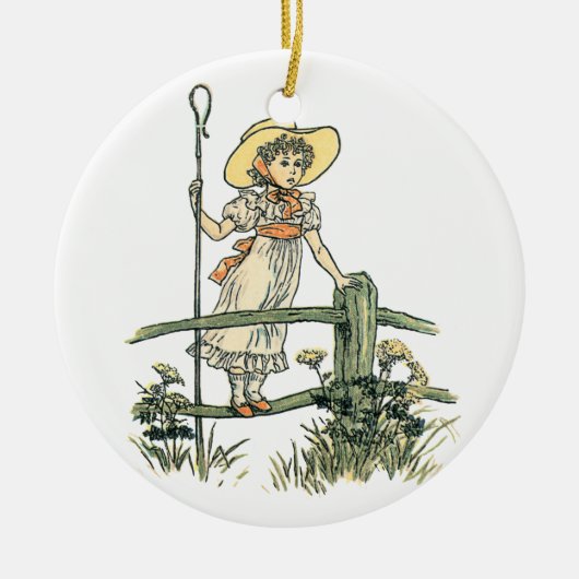 Little Bo Peep Keramisch Ornament (Voorkant)