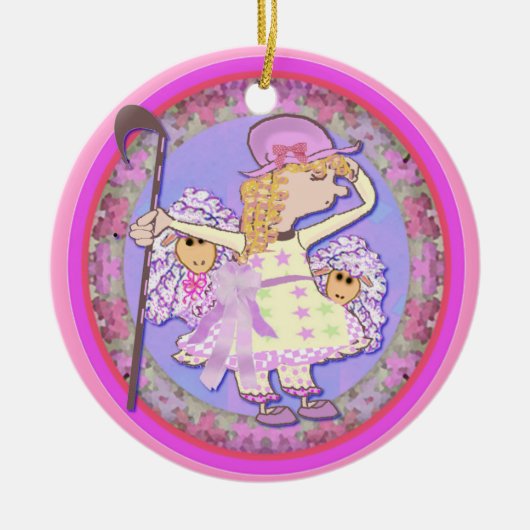 Little Bo Peep Keramisch Ornament (Voorkant)