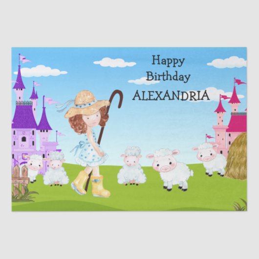 Little Bo Peep New Fun Kinder Fab Amazing Tissuepapier (Voorkant)