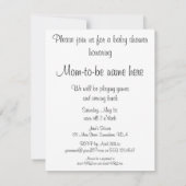 Little Bo Peep, Nursery Rhyme Baby shower Party Kaart (Achterkant)