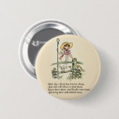 Little Bo Peep Nursery Rhyme Ronde Button 5,7 Cm (Voorkant /achterkant)