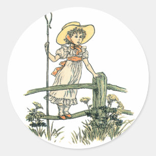 Little Bo Peep Ronde Sticker
