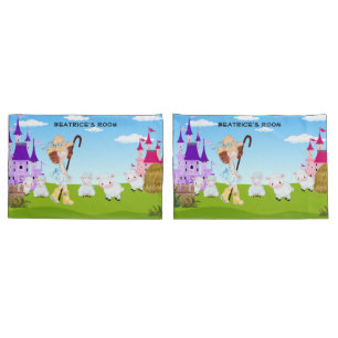 Little Bo Peep Sheep Monogram Kussensloop