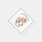 Little Bo-Peep & Sheep Nursery Rhyme Servet (Hoek)