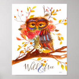 Little Boho Owl Poster