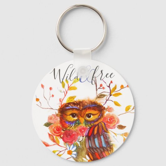 Little Boho Owl Sleutelhanger (Voorkant)