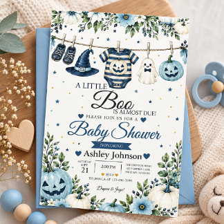 Little Boo Baby Shower Kaart