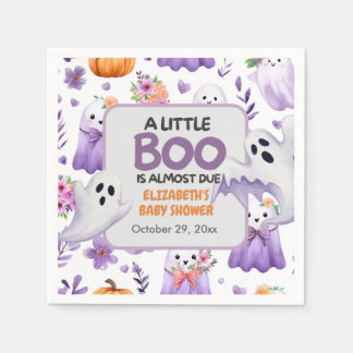 Little Boo baby shower Pumpkin Halloween Servet