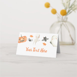 Little Boo Baby Shower Vouwbare Plaatskaart