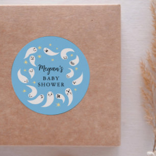 Little Boo Boy Baby shower Favoriet Ronde Sticker