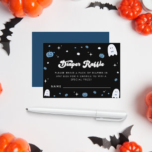 Little Boo Boy Halloween Luier Raffle Informatiekaartje
