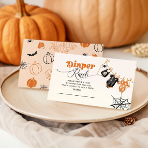 Little Boo Clothesline Luier tombola ticket Informatiekaartje