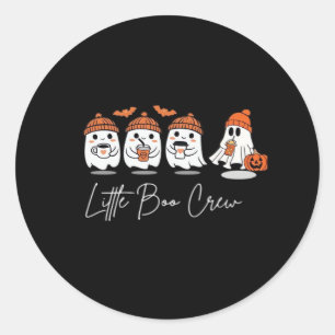 Little Boo Crew Minimaal Schoon Design Ronde Sticker