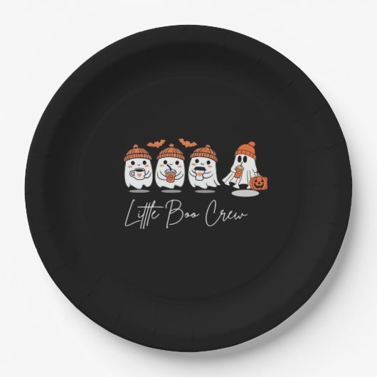 Little Boo Crew Minimal Clean Design Papieren Bordje (Voorkant)