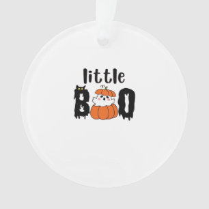 Little Boo Cute Halloween Citrouille Chat Vintage