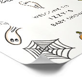 Little Boo Due Halloween Baby shower Affiche de bi (Coin)