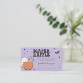 Little Boo est presque due Diaper Carte Raffle (Debout devant)