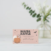 Little Boo est presque due Diaper Carte Raffle (Debout devant)