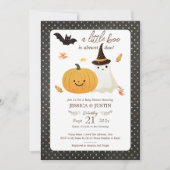 Little Boo Fall Halloween Baby shower Invitation (Devant)
