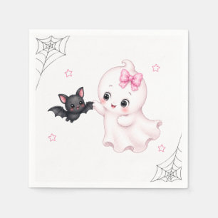 Little Boo Geest Roze Halloween Baby Shower Servet