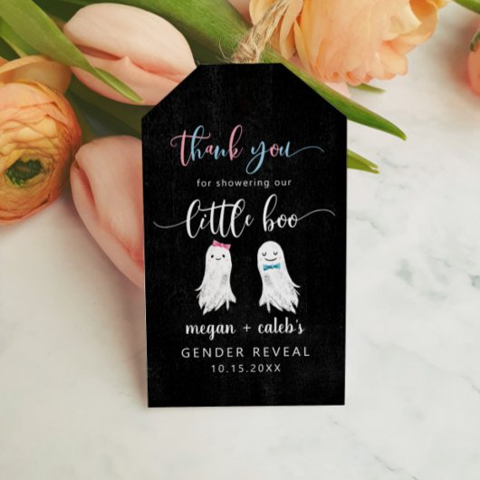 Little Boo Gender onthullen partijvoordeel Cadeaulabel